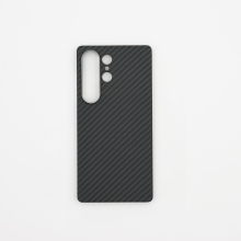 Aramid mágneses karbon tok, Samsung S25 Ultra,  Fekete