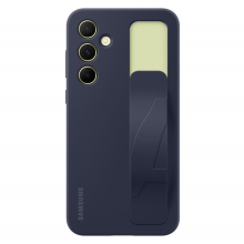 Samsung Galaxy A55 5G álló tok szíjjal, Kék-Fekete