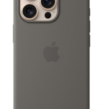 Apple iPhone 16 Pro MagSafe rögzítésű szilikontok, kőszürke