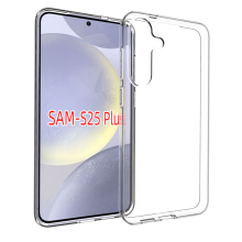 Samsung Galaxy S25 Plus vékony szilikon hátlap,Átlátszó