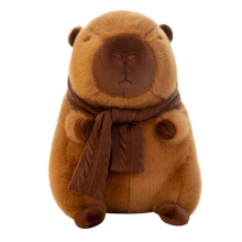 Capybara plüss sállal, 55cm