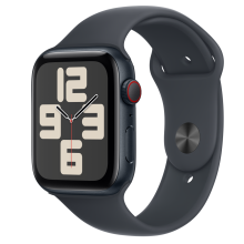 Apple Watch SE2 v3 Cellular 44mm fekete alutok, sportszíj M/L