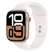 Apple Watch S10 GPS 46mm rosegold alumíniumtok, rose sport M/L