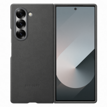 Samsung Fold 6 bőr tok, Szürke